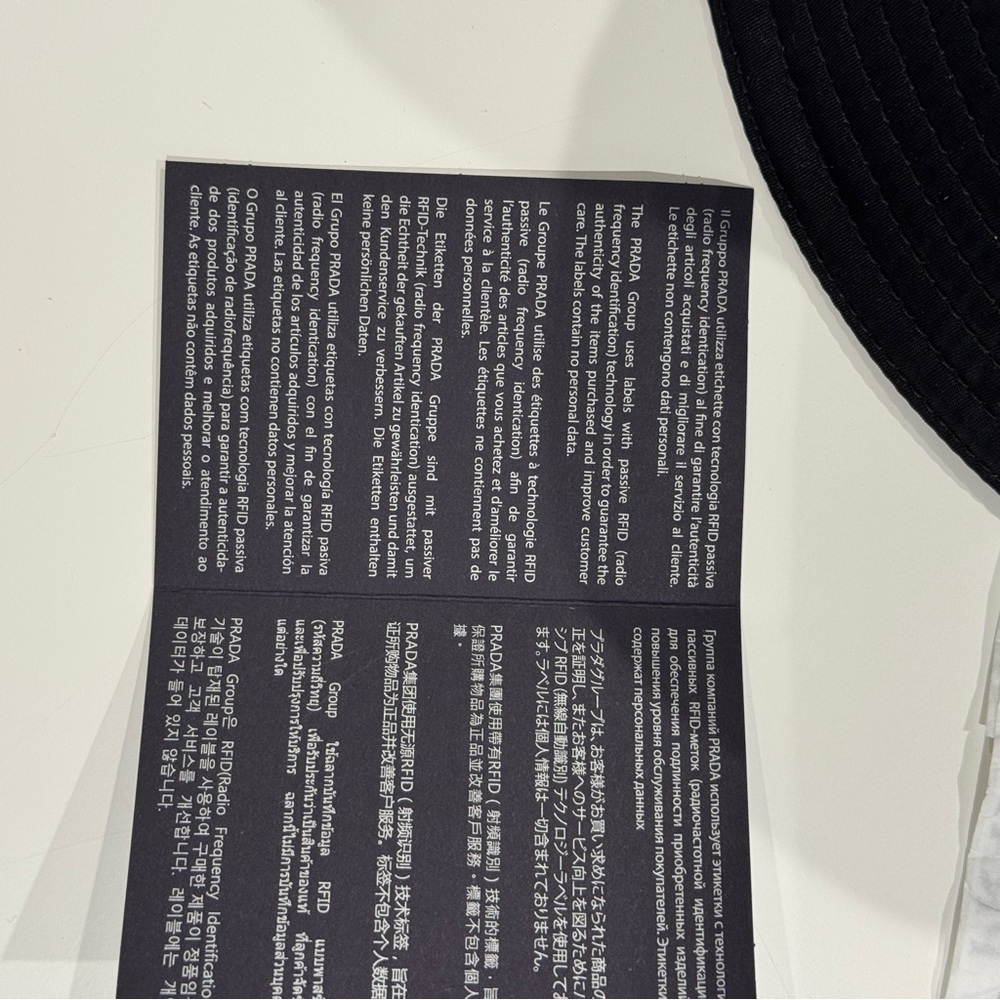 Prada Re-Nylon Black Logo Bucket Hat - Picture 8 of 9